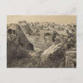 Die Ruinen des Pools von Bethesda in Jerusalem Postkarte