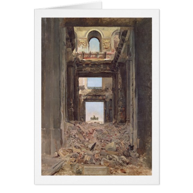 Die Ruinen des Tuileries, 1871 (Vorne)