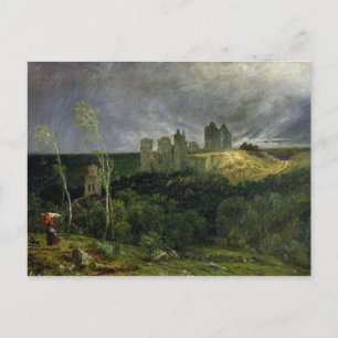 Die Ruinen von Chateau de Pierrefonds, 1861 Postkarte