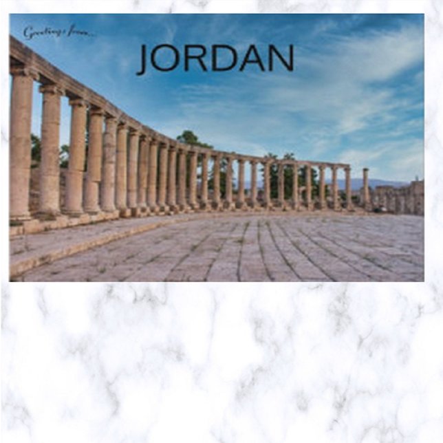 Die Ruinen von Jerash Jordan Postkarte (Von Creator hochgeladen)