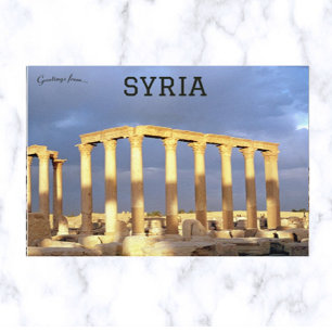 Die Ruinen von Palmyra Syrien Postkarte