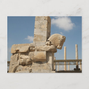 Die Ruinen von Persepolis Nah-up, Iran Postkarte