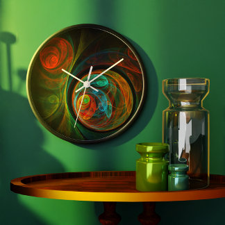 Die Runde der Abstrakten Kunst Große Wanduhr