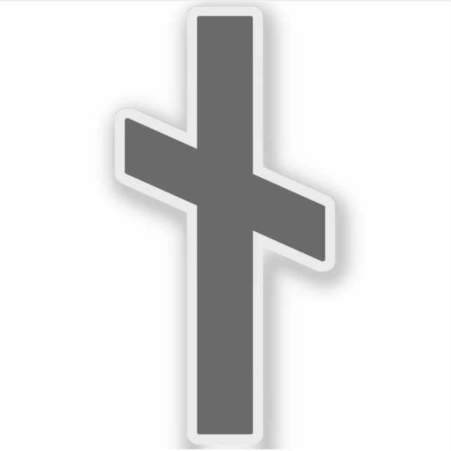 Die Rune Nauthiz (grau) Aufkleber (Vorderseite)