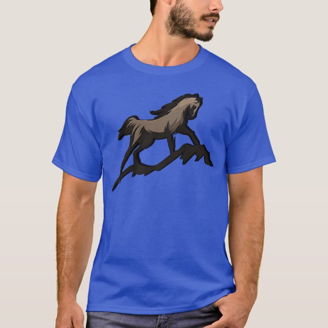 DIE RUNNING HORSE-Familie T-Shirt (Vorderseite)