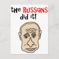 Die Russen taten es Putin-Cartoon