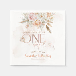 Die rustikale Blüte ist nicht die einfühlsame Gebu Serviette