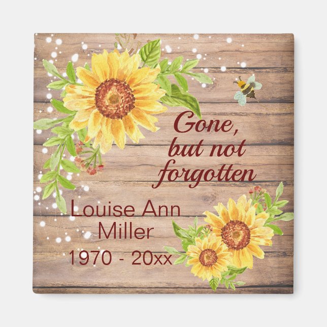 Die rustikale Gedenkstätte verschwand, aber nicht  Magnet (Vorne)