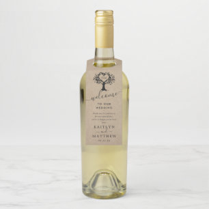 Die rustikale Herzenssammlung Flaschenanhänger