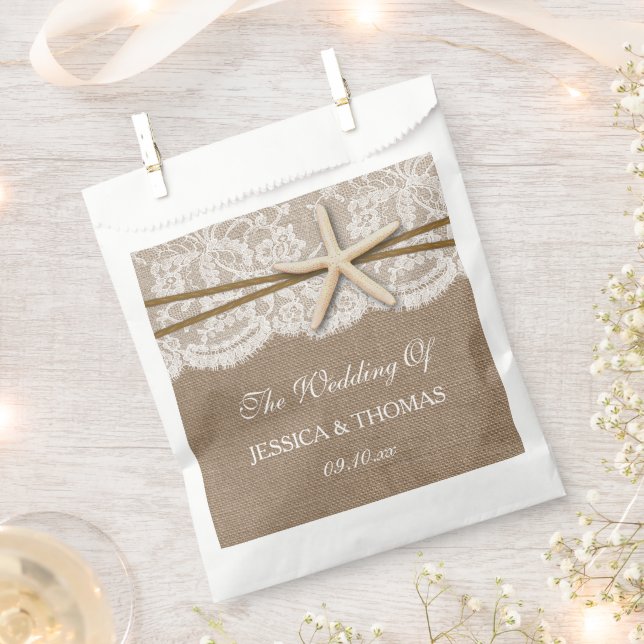 Die rustikale Hochzeitskollektion am Strand von St Geschenktütchen (Ausgeschnitten)