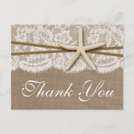 Die rustikale Hochzeitskollektion am Strand von St Postkarte