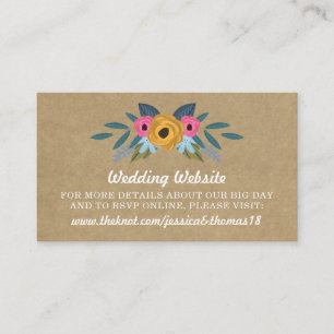 Die Rustikale Kraft-Blumenzwiebelsammlung Begleitkarte