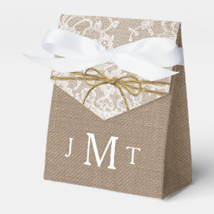 Die rustikale Twine Bow Wedding Collection Geschenkschachtel