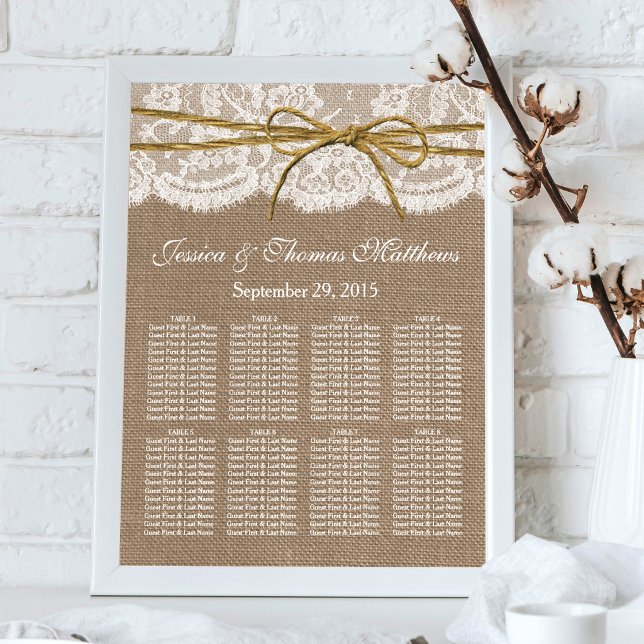 Die rustikale Twine Bow Wedding Collection Poster (Von Creator hochgeladen)