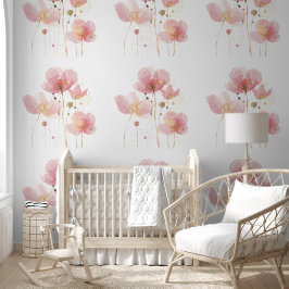 Die rustikalen Blume in Rosa und Gold sind einfach Tapete