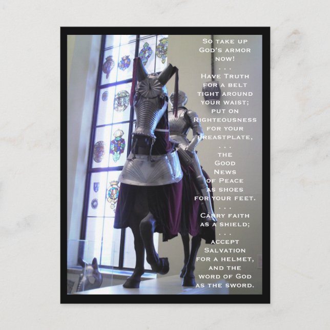 Die Rüstung des Gottes (Pferd) Postkarte (Vorderseite)