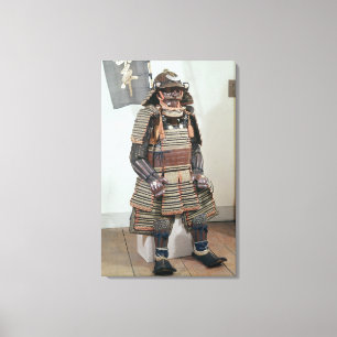Die Rüstung des Samurai-Kriegers Leinwanddruck