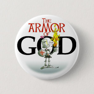 Die RÜSTUNG VON GOTT Knopf Button