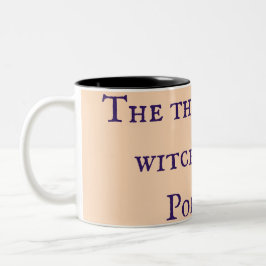 Die Sache mit der Hexenjagd Podcast-Tasse Zweifarbige Tasse