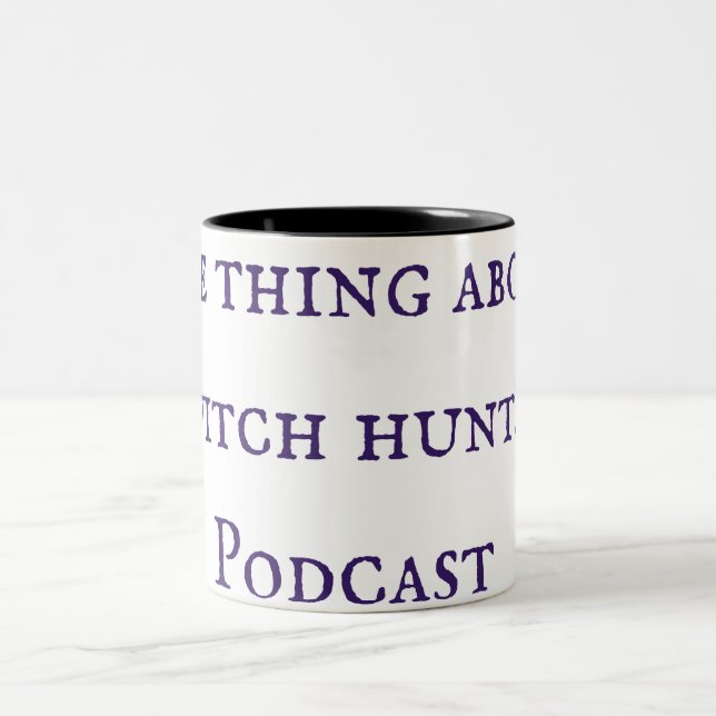 Die Sache mit der Hexenjagd Podcast-Tasse Zweifarbige Tasse (Mittel)