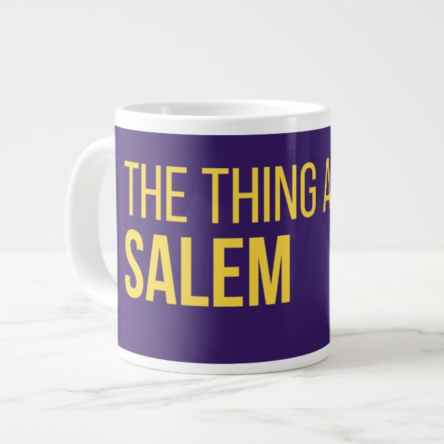Die Sache mit Salem Podcast Jumbo 20 Unzen Tasse (Vorderseite Links)