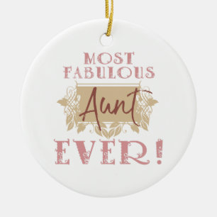 Die sagenhafteste Tante der Welt Keramik Ornament