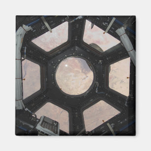 Die Sahara-Wüste sichtbar durch die Fenster Magnet