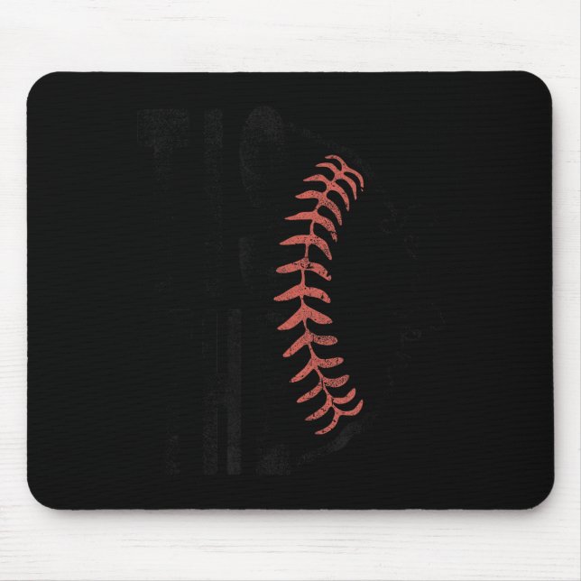 Die Saison Baseball Softball Lustige Kunst Mousepad (Vorne)