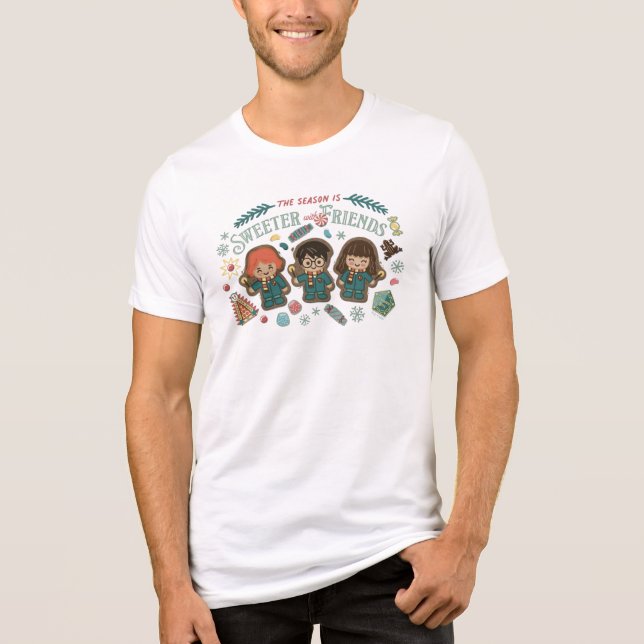Die Saison ist süßer mit Freunden Tri-Blend Shirt (Vorderseite)