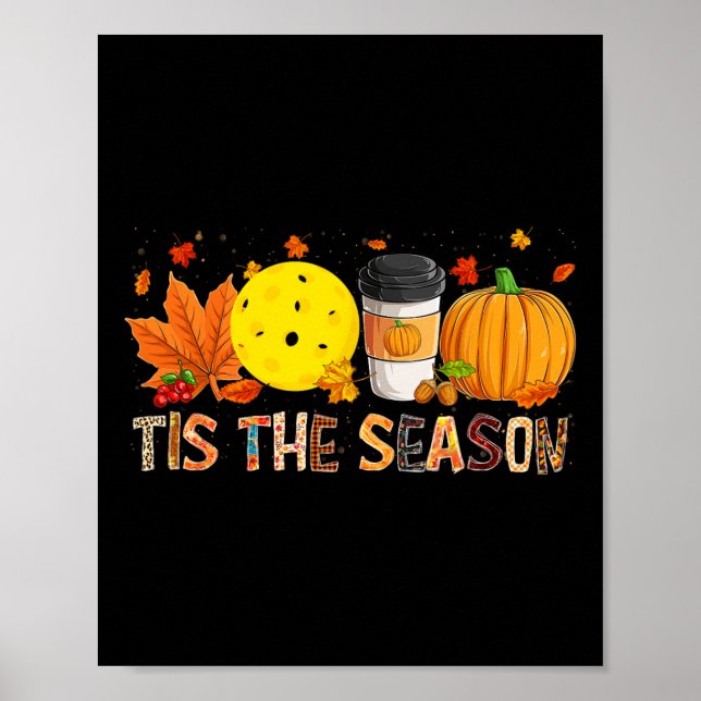 Die Saison Leopard Pumpkin Picklell Halloween Fall Poster (Vorne)