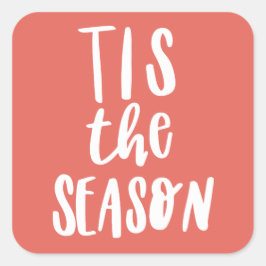 Die Saison Quadratischer Aufkleber