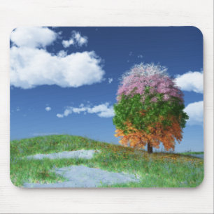 Die Saisonbaum-Mousepad Mousepad