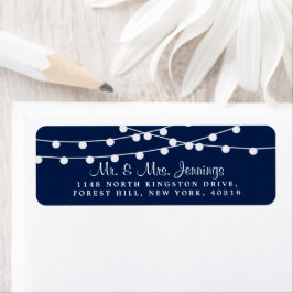 Die Saitenleuchten an der Blue Wedding Collection