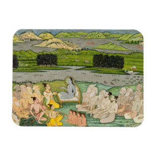 Die Salbei Shuku Deva vor König Parikshit und a Magnet