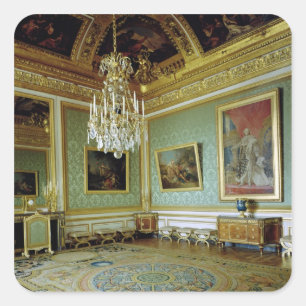 Die Salon-DES-Adligen Quadratischer Aufkleber