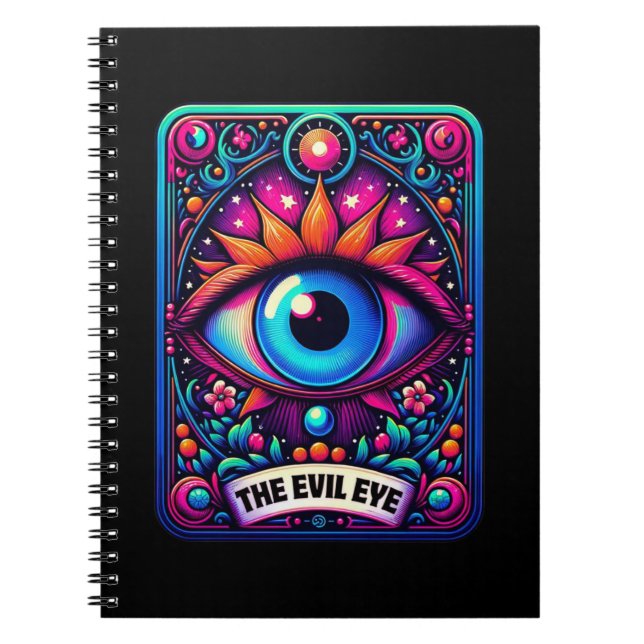 Die Sammlung des Evil Eye Tarot Card Notebooks Notizblock (Vorderseite)