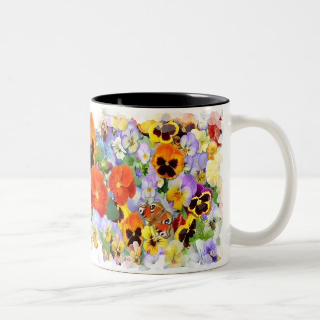 Die Sammlung Pansy Zweifarbige Tasse (Rechts)