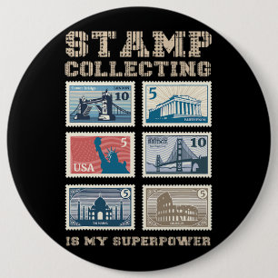 Die Sammlung von Briefmarke ist meine hochmoderne Button
