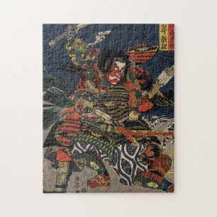 Die Samurai-Krieger Tadanori und Noritsune Puzzle