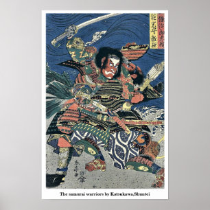 Die Samurai-Krieger von Katsukawa, Shuntei Poster
