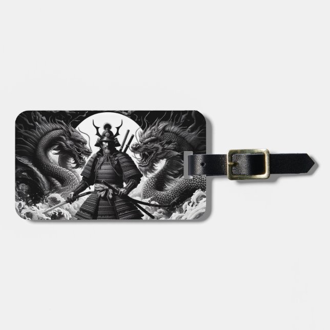 Die Samurai und die Drachen Gepäckanhänger (Vorderseite horizontal)