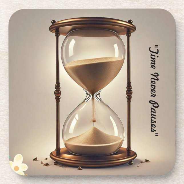 "Die Sande der Zeit" Getränkeuntersetzer (Vorderseite)