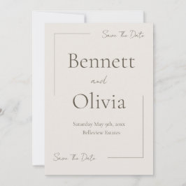 Die sanfte Jahreszeit spart das Datum Save The Date