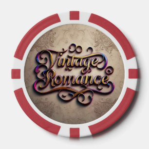 "Die sanfte Touch der Vintagen Liebe" Pokerchips