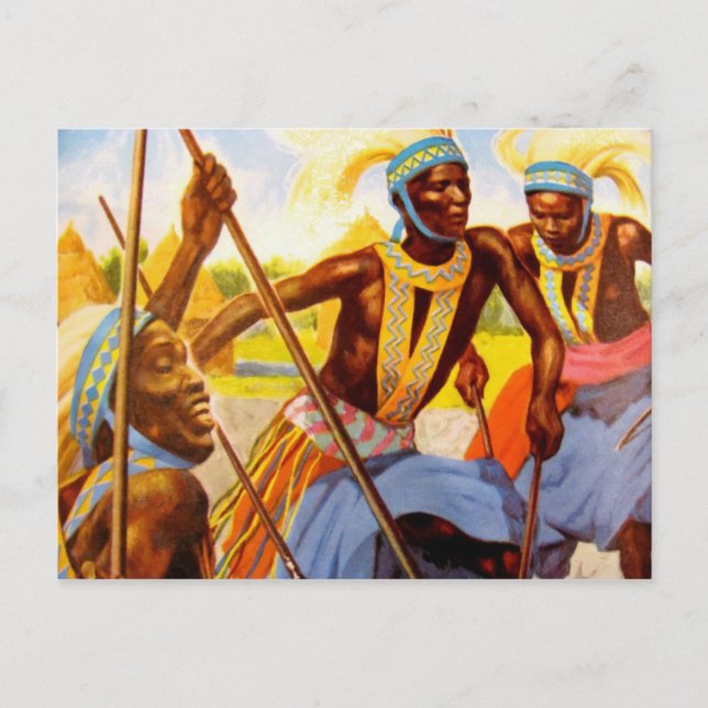 Die Sängerin des Stammes Postkarte (Vorderseite)