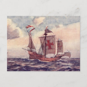 "Die Santa Maria " der weißen Stern-Linie Postkarte