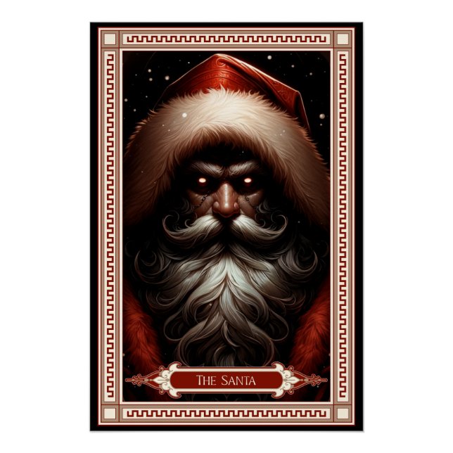 Die Santa Tarot Card Poster (Vorderseite)