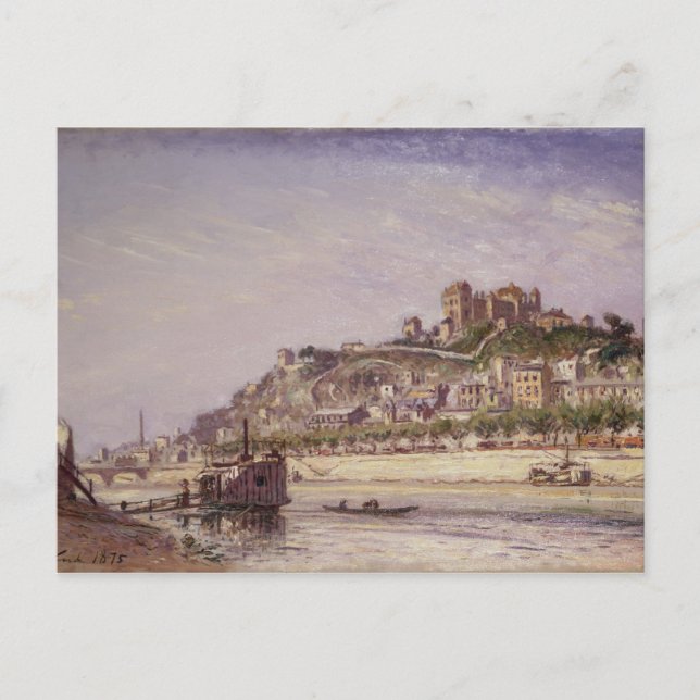 Die Saone in Lyon, 1875 Postkarte (Vorderseite)