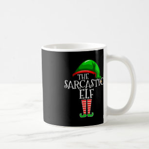 Die Sarcastic Elf Familie Matching Group Weihnacht Kaffeetasse