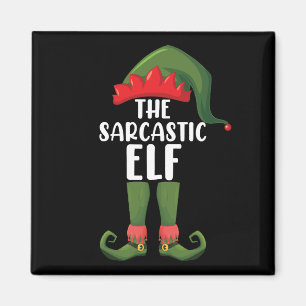 Die Sarcastic Elf Familie Matching Group Weihnacht Magnet